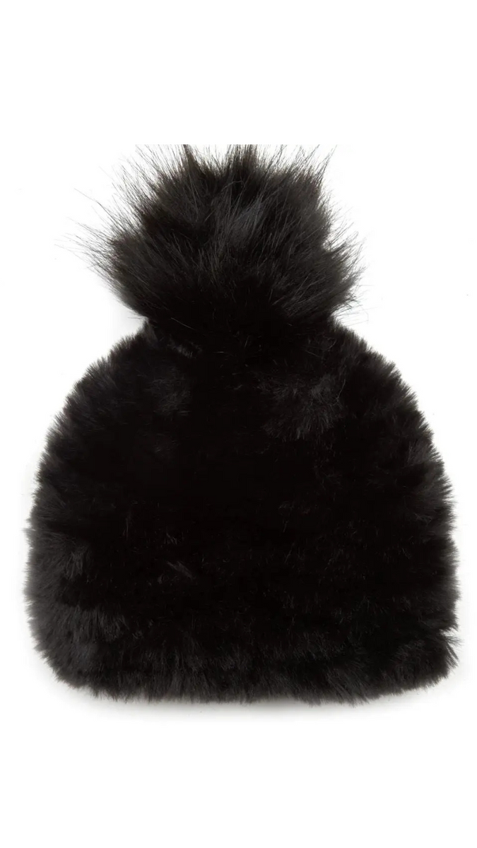 Ivory Superfluff Hat by Jocelyn jocelyn Faux Shearling Metallic Bucket Hat in Ivory/silver  main image 4