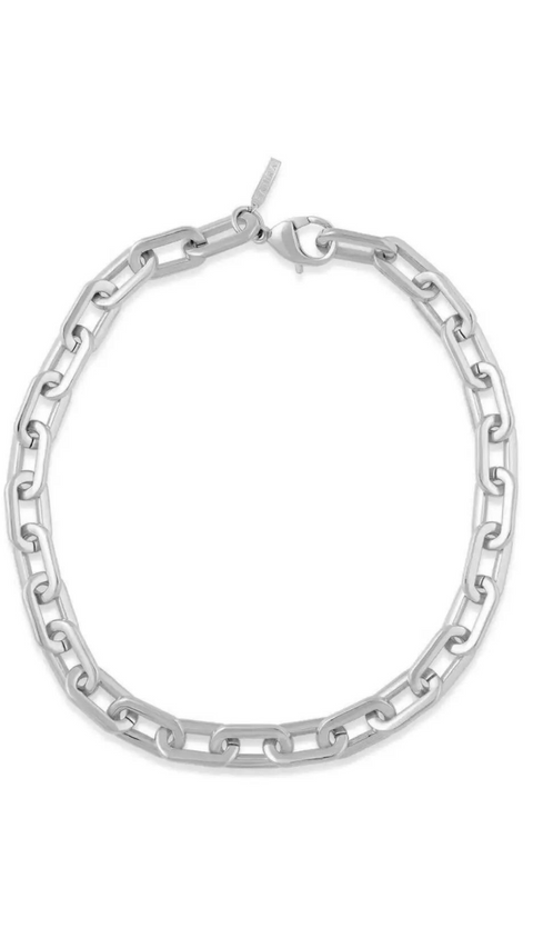 Sahira Jewelry Silver Jenna Link Necklace