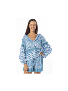 Bindu Carlie Bloom Top