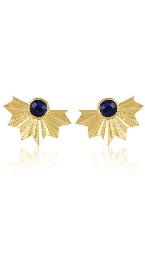 Sahira Jewelry Navy Sapphire Earring