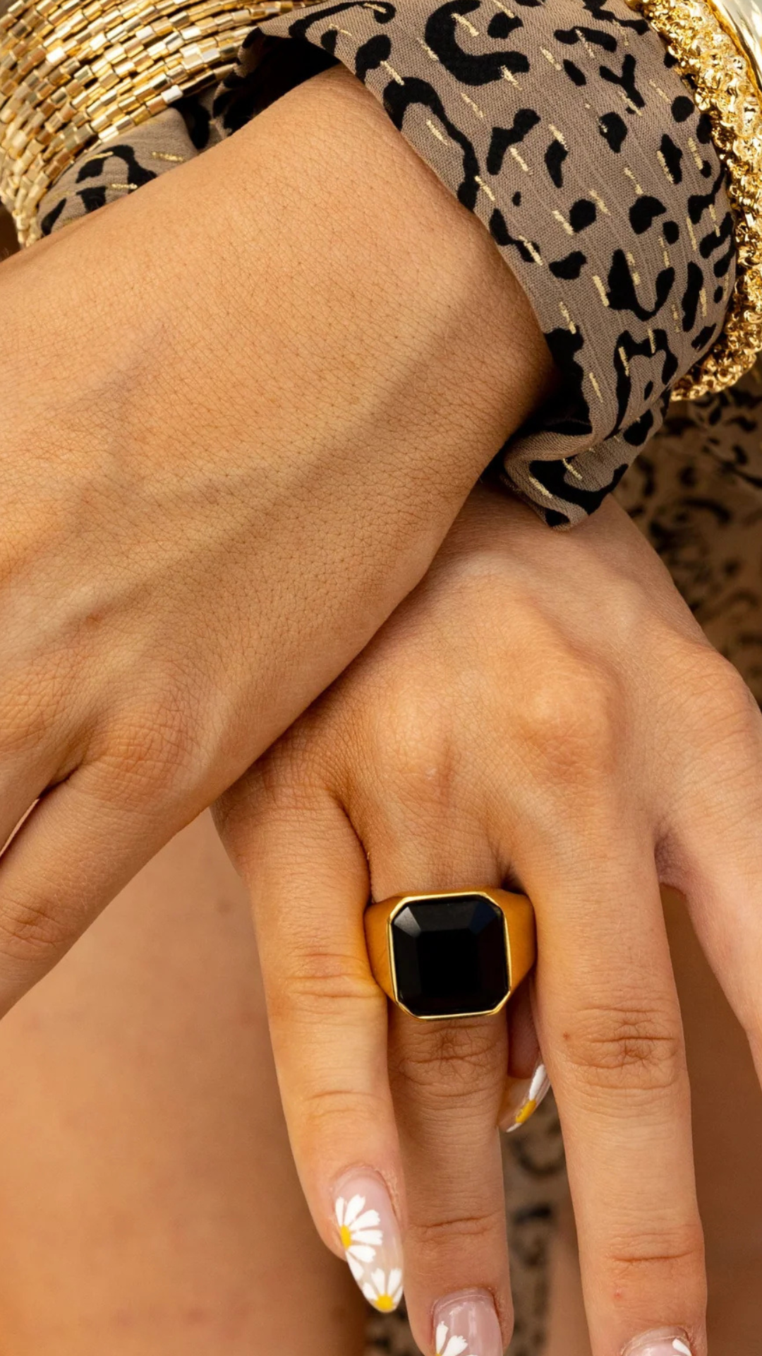 Sahira Jewelry Ora Onyx Ring