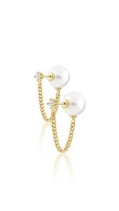 Sahira Jewelry June Pearl Earrings