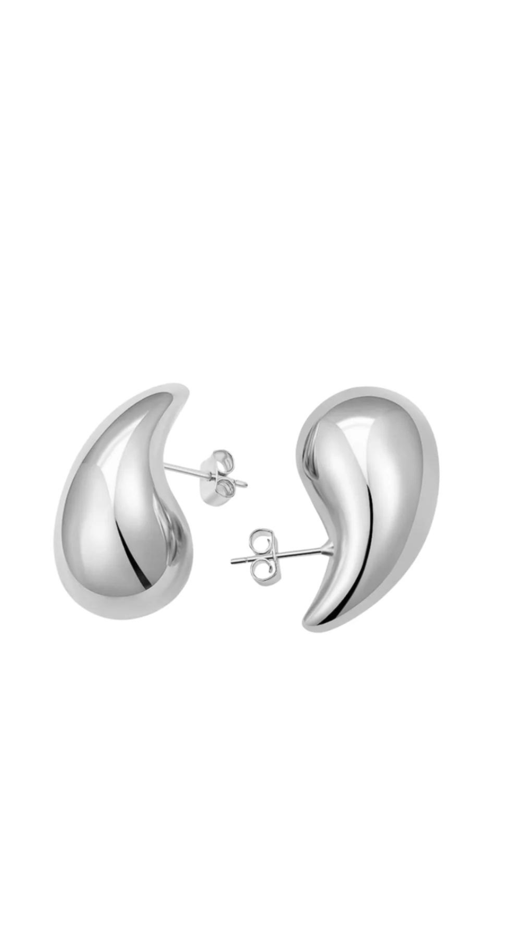 Sahira Jewelry Elia Raindrop Earring Silver