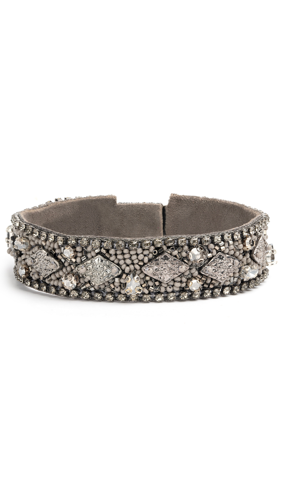 Deepa Gurnani Delvina Cuff- Gold and Gunmetal