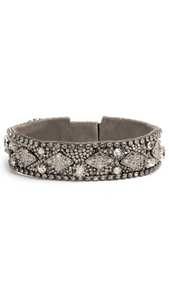 Deepa Gurnani Delvina Cuff- Gold and Gunmetal