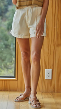 Harleigh Shorts- Cream