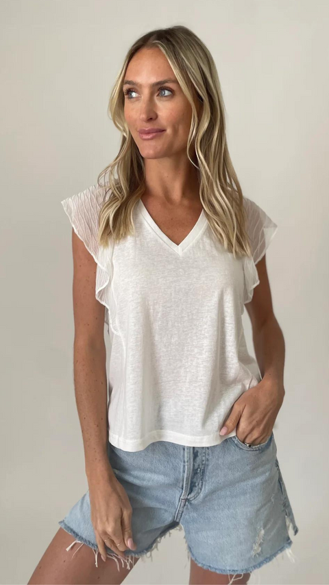 Six Fifty Lucia Top- White
