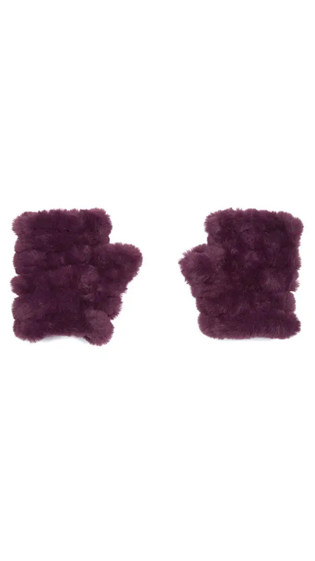 Jocelyn Mandy Faux Fur Fingerless Mittens