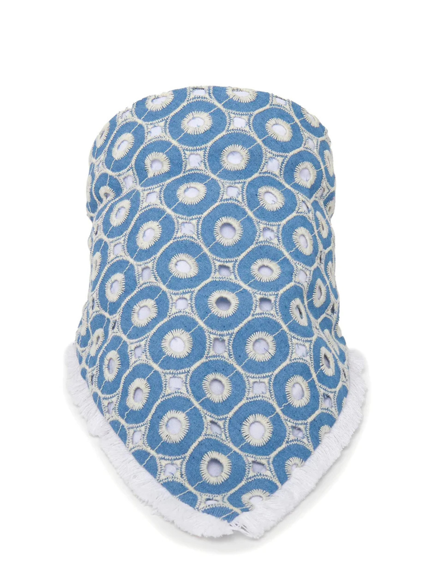 Lele Sadoughi Denim Eyelet Jackie Hankerchief Headband
