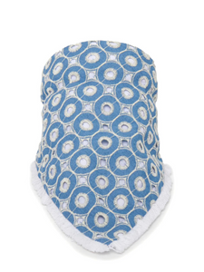 Lele Sadoughi Denim Eyelet Jackie Hankerchief Headband
