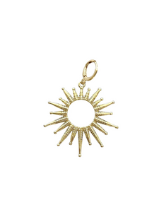 Gold Sunburst Scarf Charm