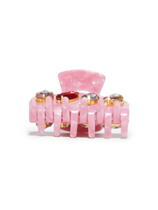 Lele Sadoughi Rhubarb Mini Crystal Claw Clip