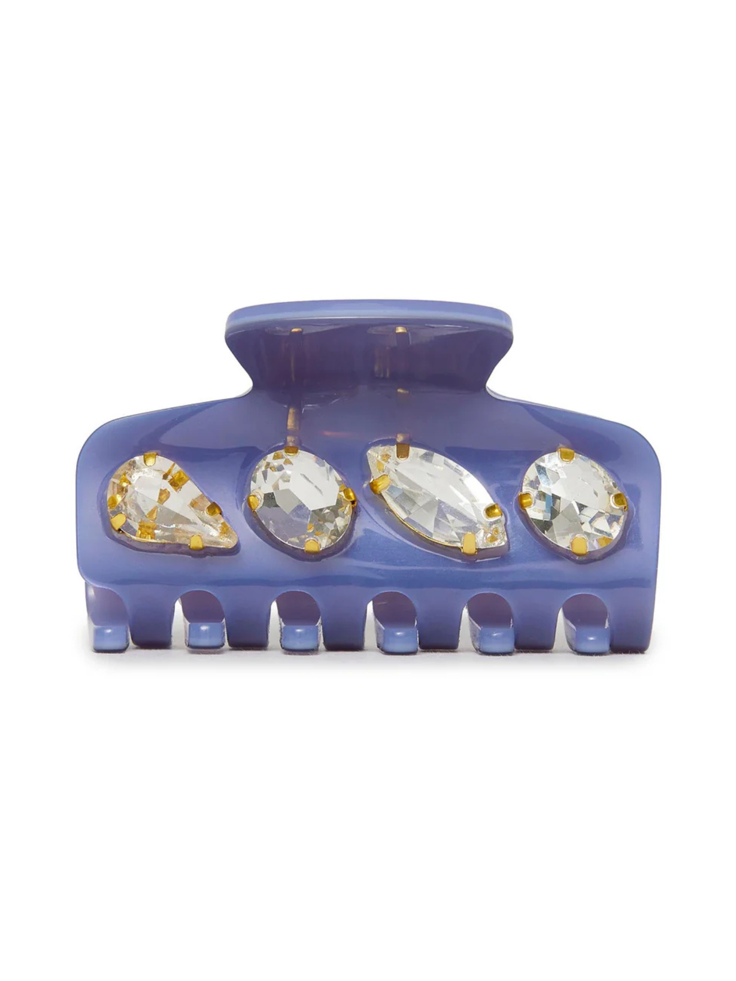 Lele Sadoughi French Blue Mini Crystal Claw Clip