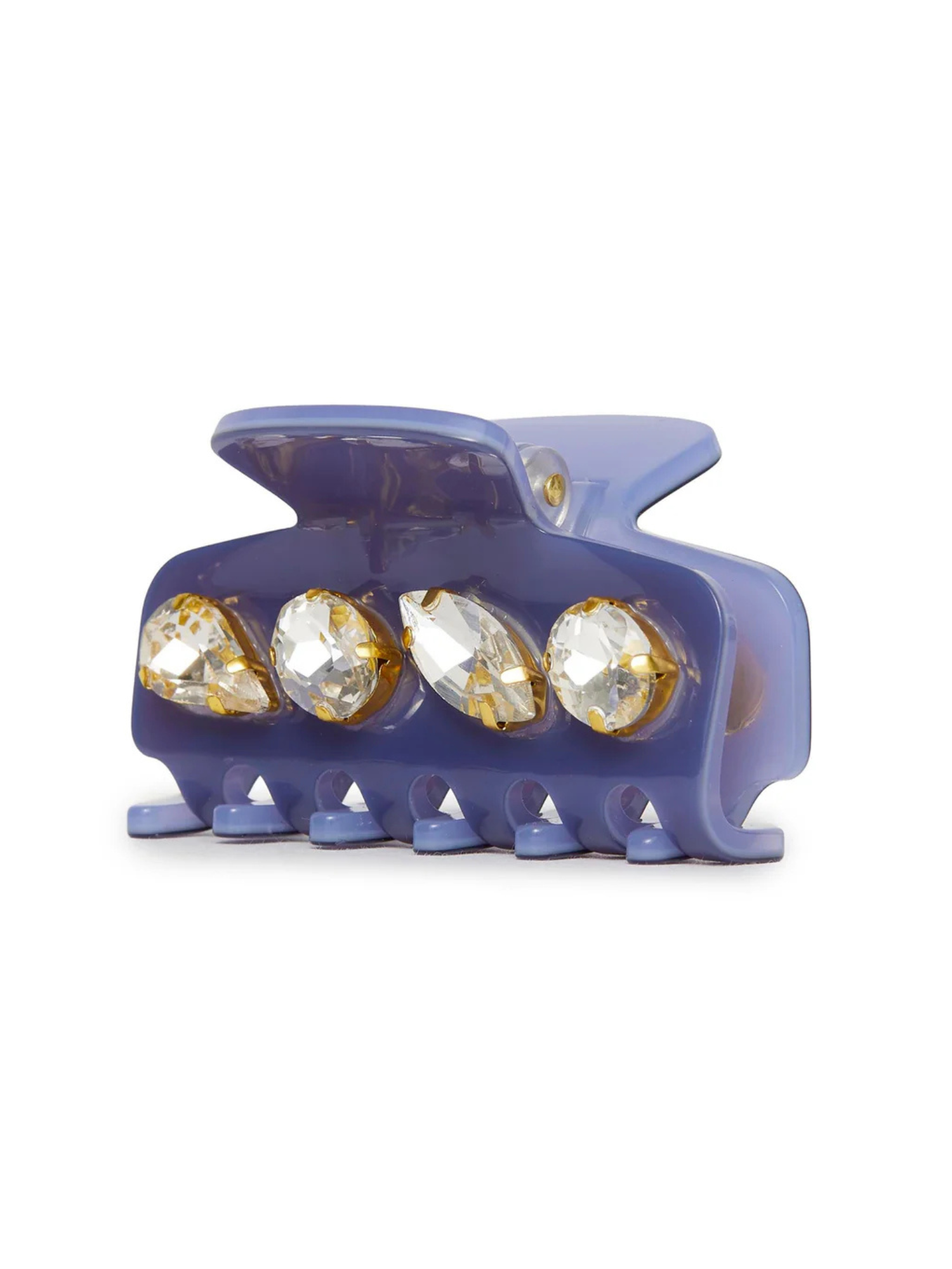 Lele Sadoughi French Blue Mini Crystal Claw Clip