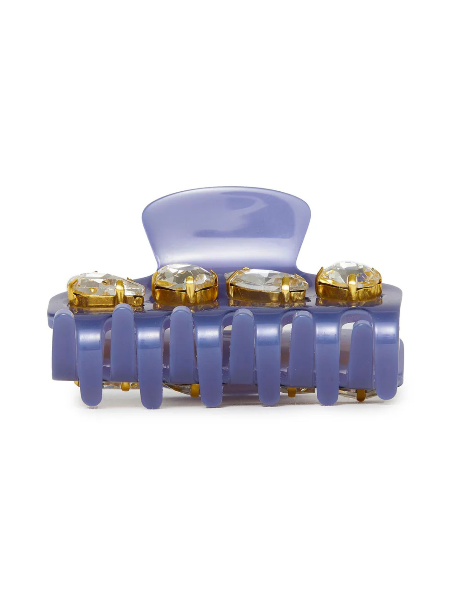 Lele Sadoughi French Blue Mini Crystal Claw Clip
