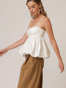 Line + Dot Wesley Mix-Media Top