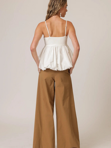 Line + Dot Wesley Mix-Media Top