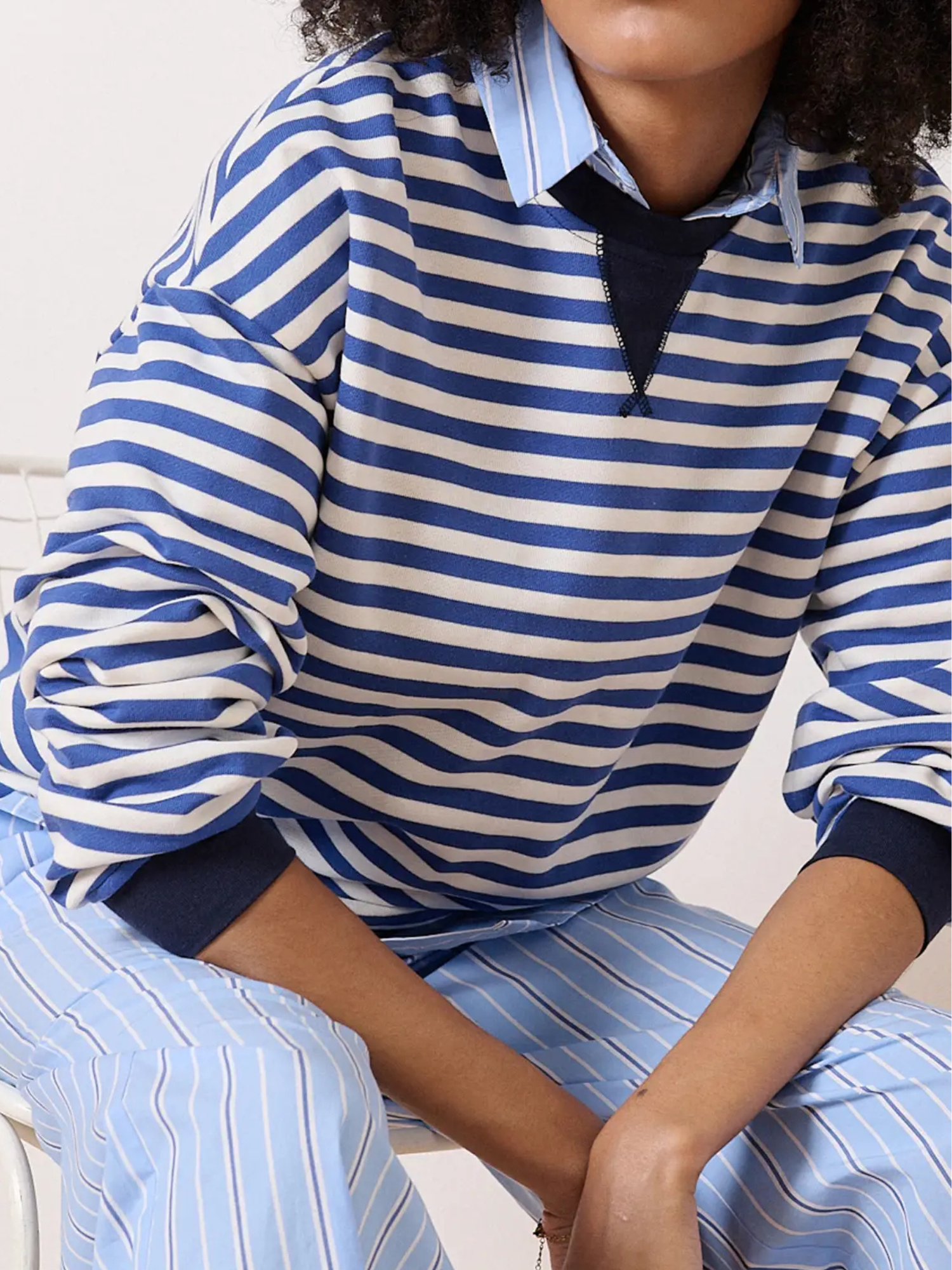 Viny Striped Sweatshirt