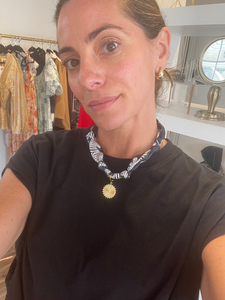 Zebra Scarf Necklace