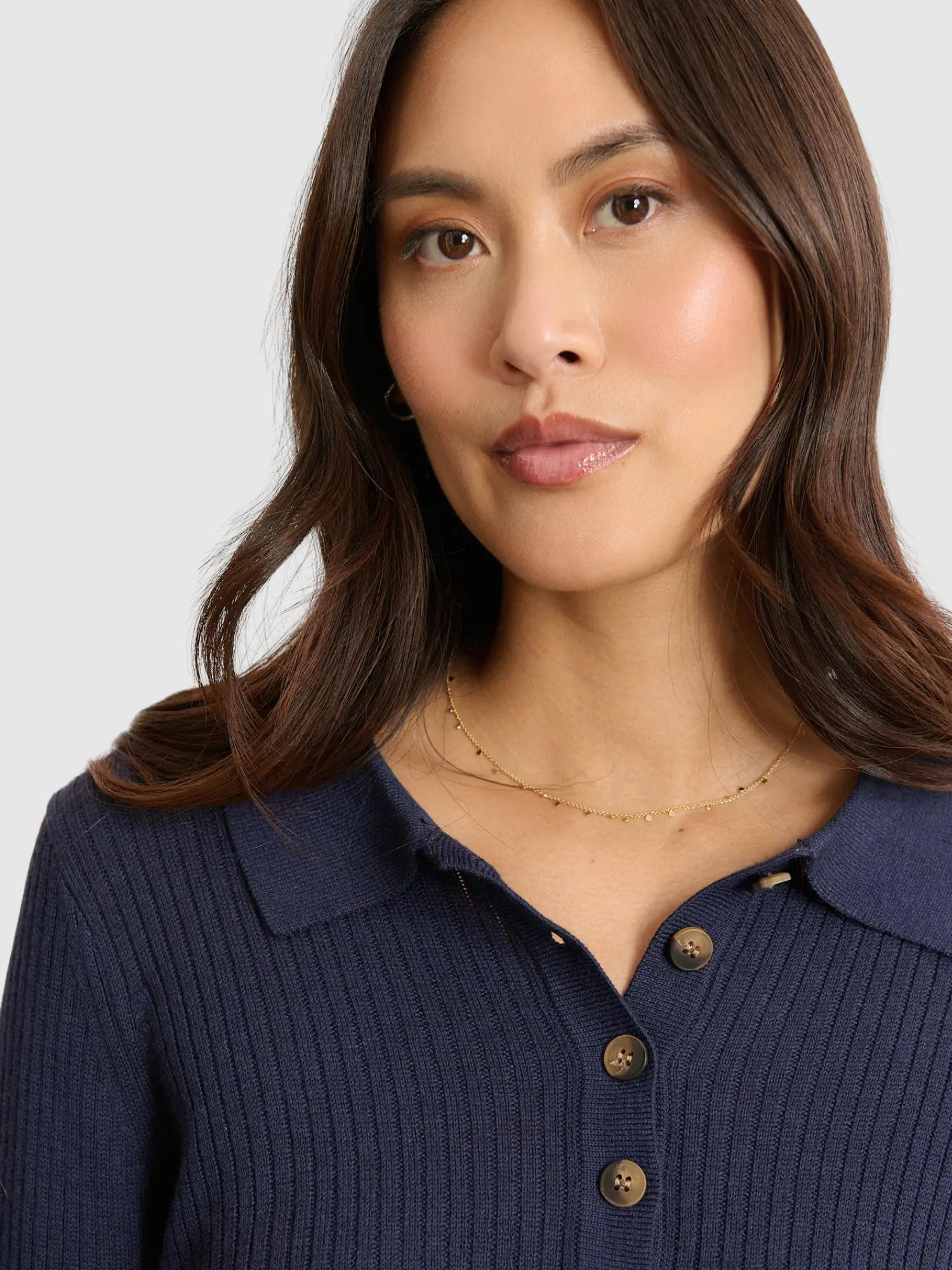 Billie Knit Long Sleeve Polo