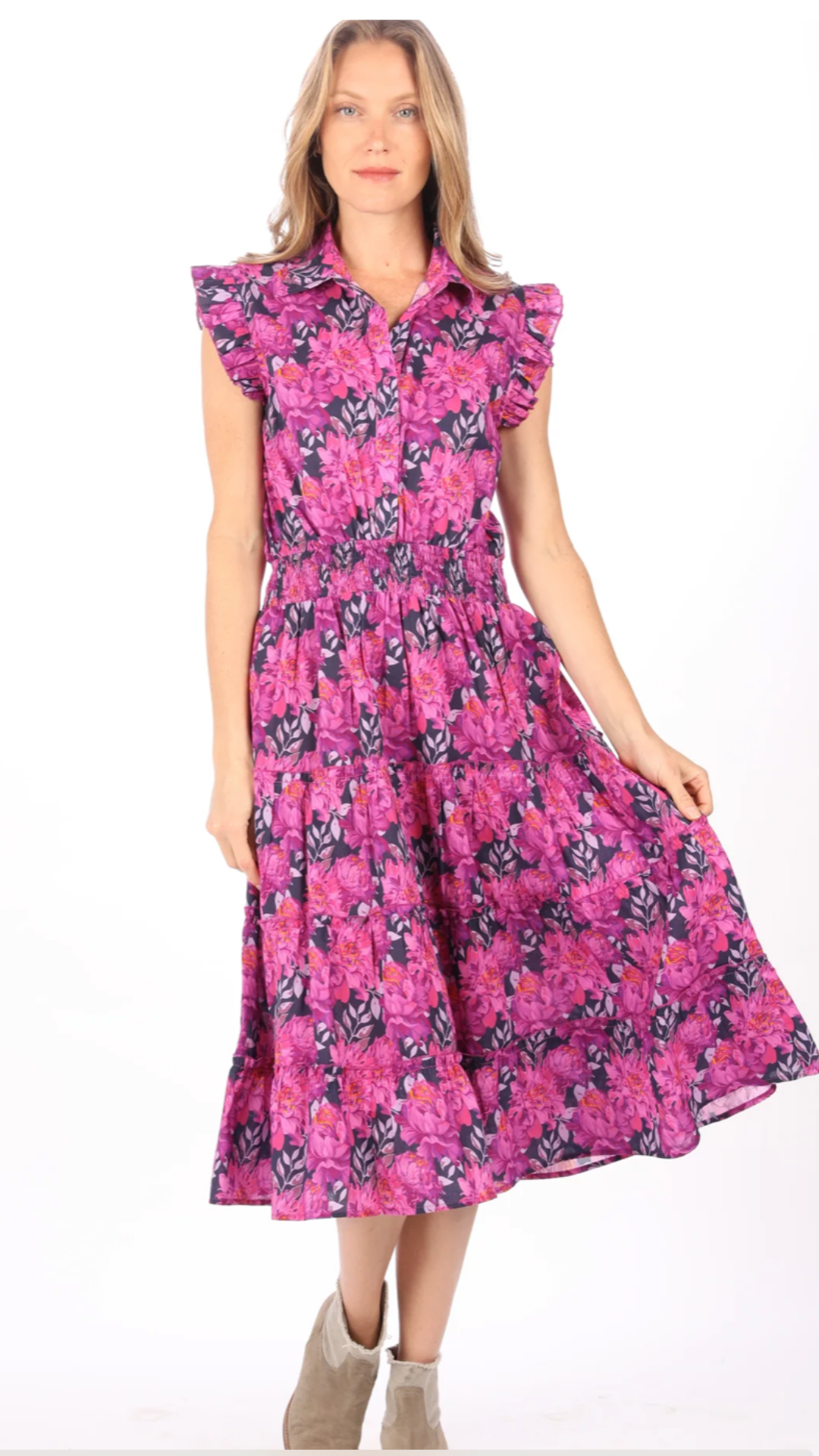 Bindu Brenda Dress- Orchid