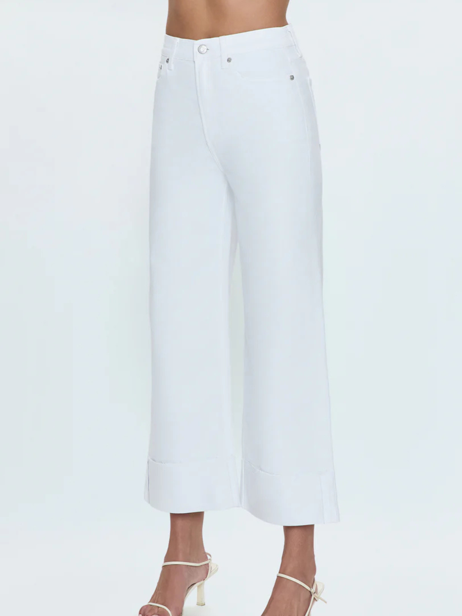 Pistola Lana Crop in Vivid White