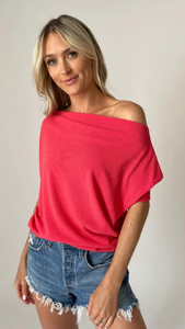 Six Fifty Short Sleeve Anywhere Top - Tangerine