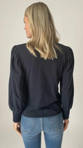 Six Fifty Erin Top Navy and White