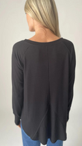Six Fifty Payton Top- Heather Grey and Black