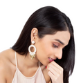 Deepa Gurnani Franka Earrings Ivory