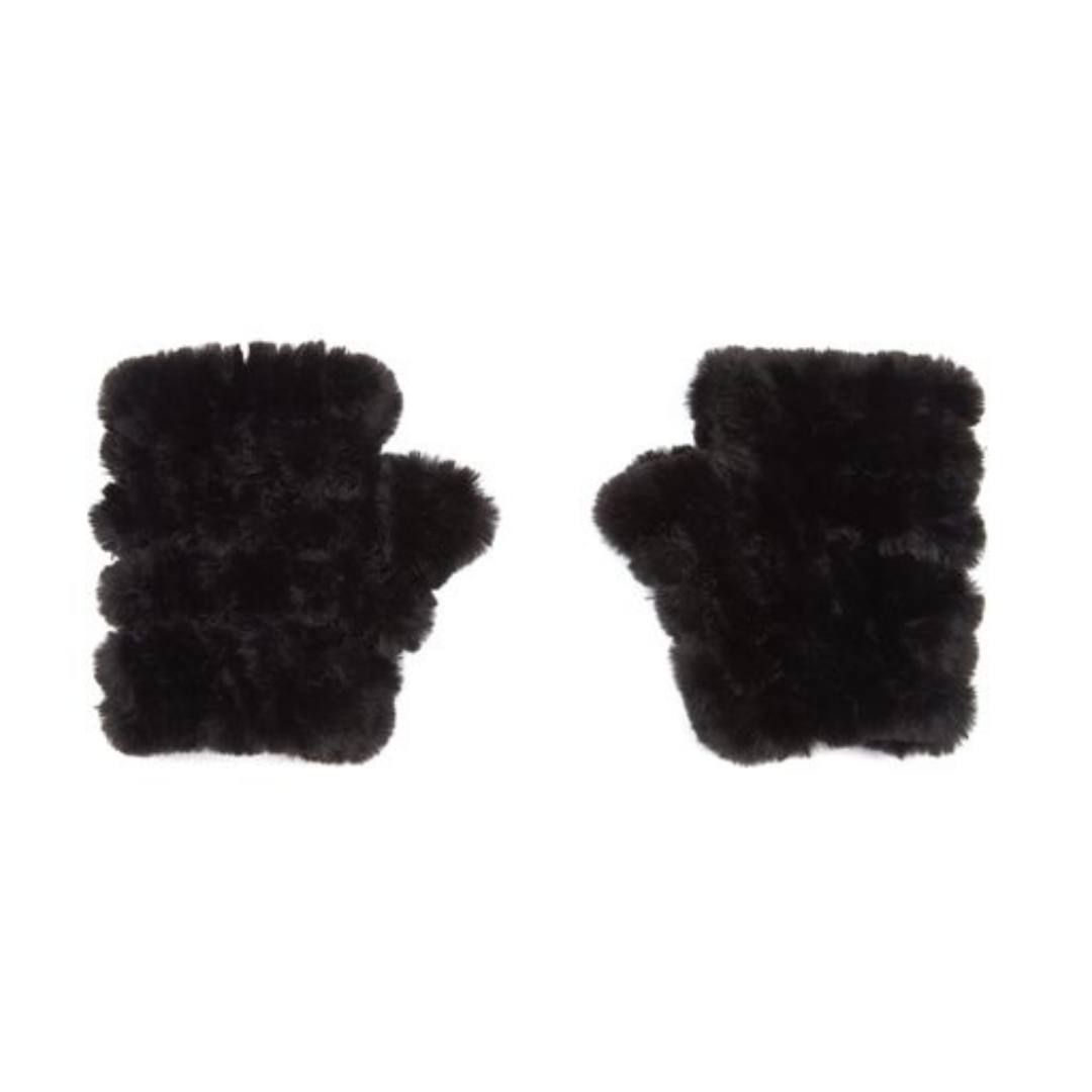 Jocelyn Mandy Faux Fur Fingerless Mittens