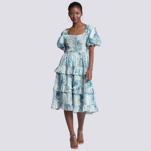 ASH AND EDEN Aissa Midi Dress - Blue Mod39 ASH AND EDEN Aissa Midi Dress - Blue Mod39